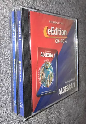 EEdition CD-ROM Pre-Algebra & Algebra 1 McDougal Littell￼ Mackintosh Windows￼ • $24.99