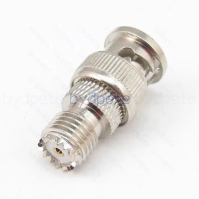 BNC Male To Mini UHF Female RF Connector Adapter 50ohm Coaxial Coax Bydpete • $3.14