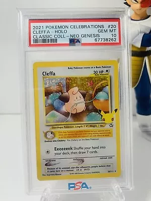 2021 Pokémon Celebrations Cleffa - Holo Classic Coll - Neo Genesis PSA 10 • $25