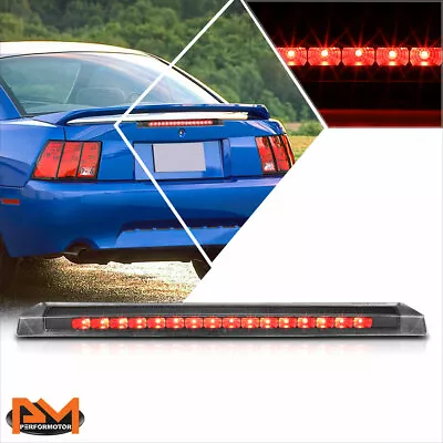 For 99-04 Ford Mustang Full LED Third 3RD Tail Brake Light Rear Stop Lamp Black • $27.91