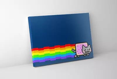 Nyan Cat Meme - Framed Canvas - Meme Culture Wall Art - Gaming 4chan • £9.90