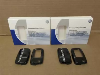 Two OEM 2012-2020 Volkswagen Beetle Key FOB Cover Skin Kit Black Turbo Protector • $19.99