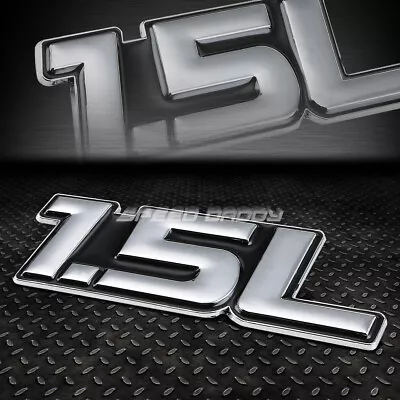 $5.99 • Buy Metal Bumper Trunk Grill Emblem Decal Sticker Logo Badge Chrome Black 1.5 1.5l