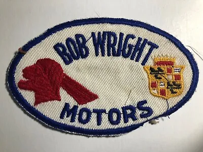 Bob Wright Motors Evansville Olds Pontiac Dealer Embroidered Patch C1940's-50's • $19.99