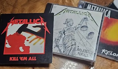 Metallica 3xCD Lot Garage Recordings KILL' EM ALL AND JUSTICE FOR ALL RELOAD • $24.42