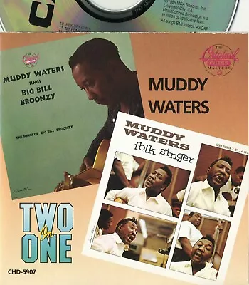 Muddy Waters - Sings Big Bill Broonzy / Folk Singer Chess / Mca - 2 Lps On 1 Cd • $19