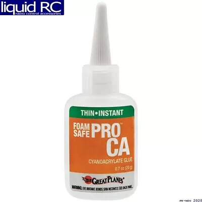 Great Planes MR6067 Pro Foam Safe Ca Thin Glue 20 • $12.88