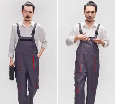 Men Coverall Jumpsuit Overall Pant Work Mechanic Boilersuit Workwear Bib Trouser • $48.65