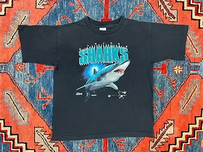 Vintage San Jose Sharks Shirt Small Salem Sportswear 1991 90s NHL Single Stitch • $65