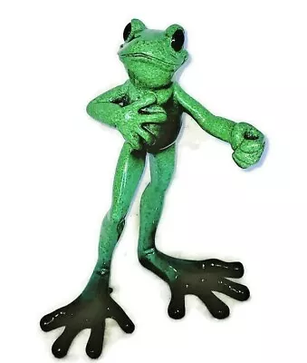 Kitty's Critters Frog Figurine Don Juan K. Cantrell Hand Painted 10  Retired • $98