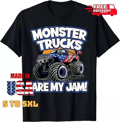 Monster Trucks Are My Jam Boy's Monster Truck T-shirt Monster Truck Shirts • $20.99