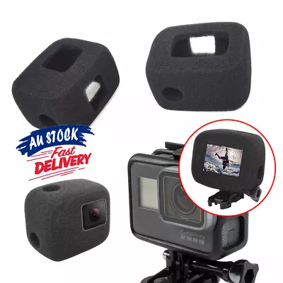 With Gopro Hero 7/6/5 Foam Windproof Case Reduction Cover Noise Wind Compatible • $11.58