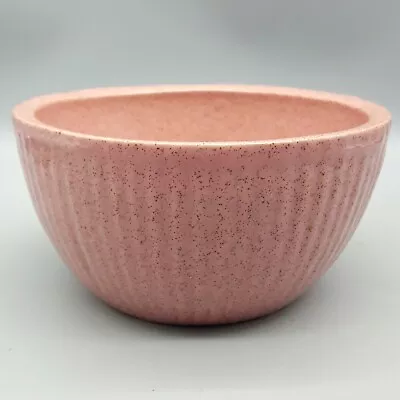 PINK Zanesville Stoneware Company ZSC Speckled Ribbed Bowl Heavy #4405 Or #4406 • $29.95