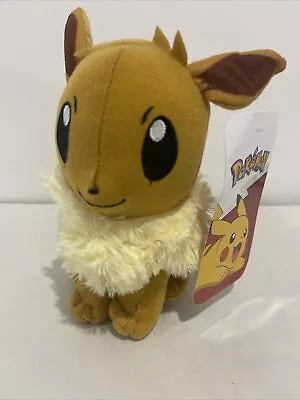 Genuine Pokemon Eevee Plush - 17cm Tall - Genuine Plush Soft Toy - BNWT • $26.99