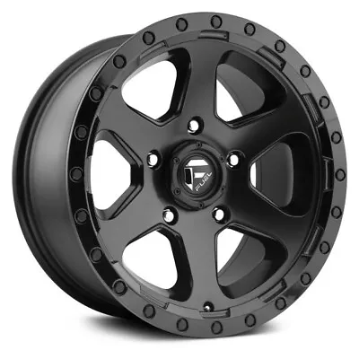 17 Fuel Ripper Wheel Rim 17x9 D589 Matte Black Gloss Black Lip Ring D58917907350 • $219