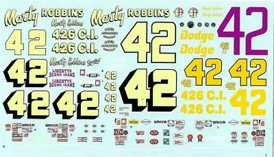 Powerslide 361 #42 Marty Robbins Chargers Decal • $13