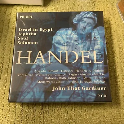 Handel Israel In Egypt Jephtha Saul Solomon - Gardiner 9-CD BOX SET SEALED • £52.47