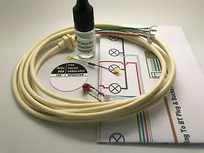 Gpo 706 & 746 Telephone Conversion Kit & 2.3m Ivory Line Cable • £8.45