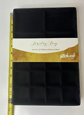 Richards Jewelry Organizer Velvet Tray 12”X 8”X 1.5” New • $24.85