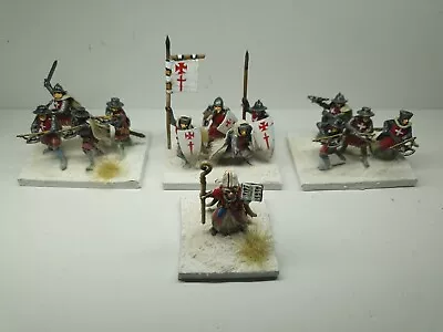 28mm Tuetonic Levion Crossbowmen  4 Officer And Bishop NEW • £25