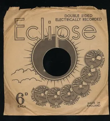 78 RPM Company Logo Sleeves-U.K. 8 Inch  ECLIPSE • $15