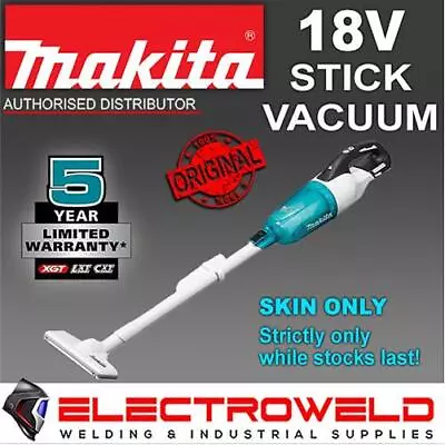 Makita 18V Cordless Stick Vacuum Li-ion Battery Dust Buster Skin DCL281FZWX • $189.05