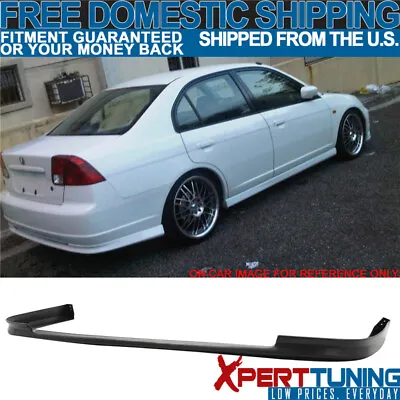 Fits 2001-2003 Honda Civic 4Dr Sedan Polypropylene Rear Bumper Lip Spoiler • $64.99