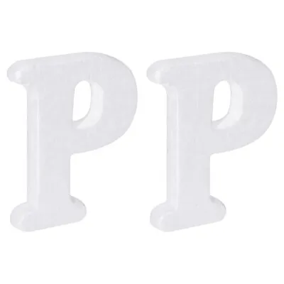 £3.75 • Buy Foam Letters P Letter EPS White Polystyrene Letter Foam 100mm/4 Inch, Pack Of 2
