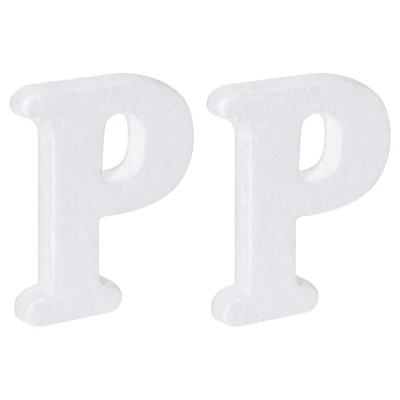 £3.75 • Buy Foam Letters P Letter EPS White Polystyrene Letter Foam 100mm/4 Inch, Pack Of 2