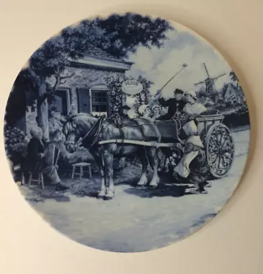 Delft Blauw Hand-decorated Made In Holland Plate 7.5  Horse And Buggy • $16