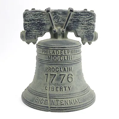 Virginia Metalcrafters Bicentennial Cast Iron Liberty Bell Bookend Or Doorstop • $18