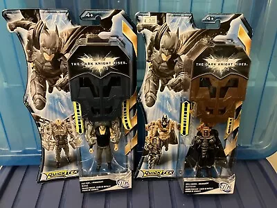 Batman The Dark Knight Rises QuickTek Bane & Batman Action Figures X2 - BNIB • £12