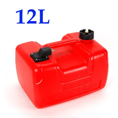 3.2Gallon Outboard Boat Marine Fuel Gas Tank 12L Plastic Gasoline Yacht • $35.16