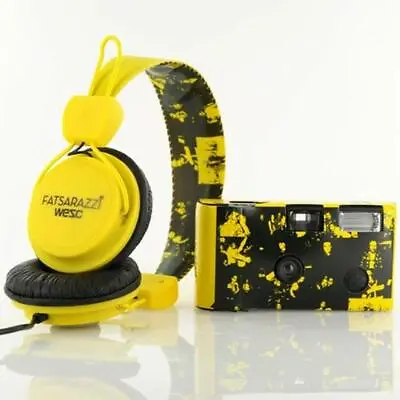 $39.99 • Buy WeSC X Fatsarazzi Collab Premium Headphones + Disposable Camera B105504205 NIB
