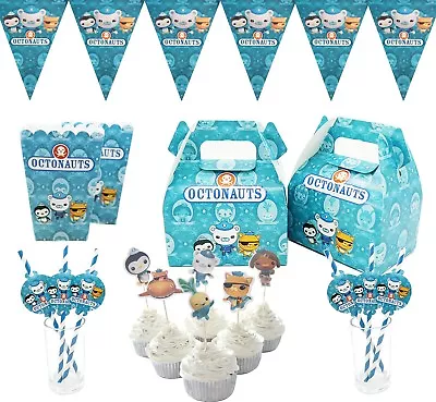 £2.99 • Buy Kids Octonauts Cup Plate Banner Flag Straws Party Supplies Decoration Paper Tube