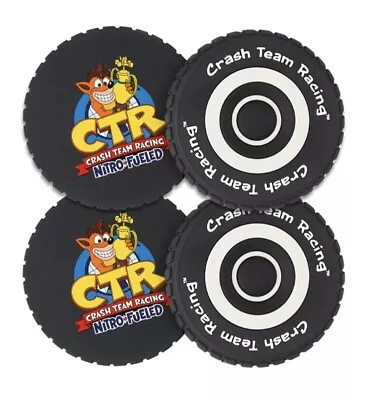 Officially Licensed Crash Team Racing Game Coasters 4 Coaster Set Nitro Fueled • $29.99