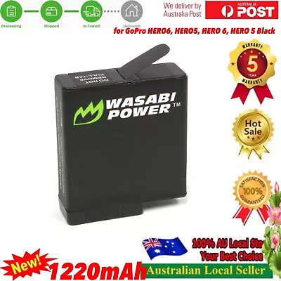 Wasabi Battery (1220mAh) For GoPro Hero 5/6/7/8 Black & Hero(2018) - AHDBT-801 • $27.98