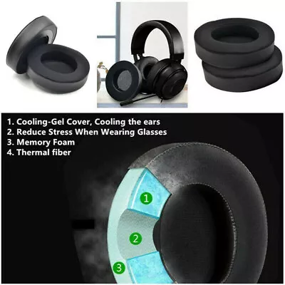 For Razer Kraken Pro V2 7.1 Gaming Cooling Gel Headphones Ear Pads Cushion N'SU • $7.94