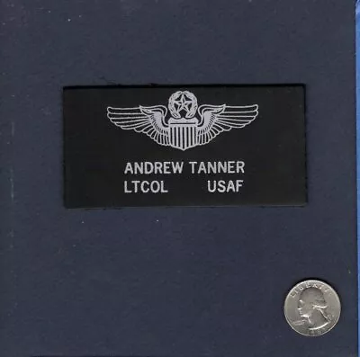 RED DAWN Movie F-15 EAGLE Pilot LTCOL ANDREW TANNER USAF Fighter Pilot Name Tag • $10.99