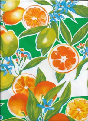 Oilcloth Fabric Seville Green Pattern Sold In Yard Or Bolt • $119.99