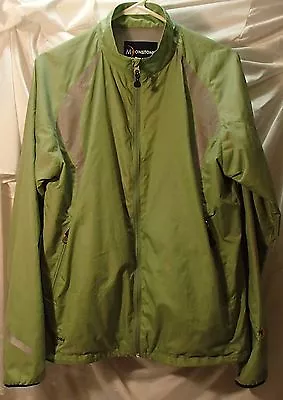 Moonstone Lime Green Windbreaker Jacket Womens Size Large • $9.99