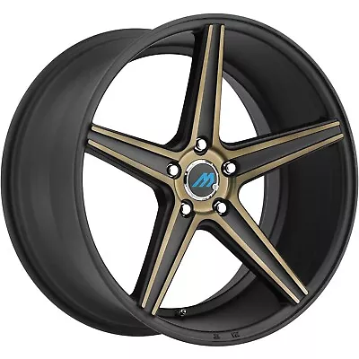 MACH ME1 Gloss Black Bronze Face 20X8.5 5X114.3 Bolt Pattern 35MM Offset • $315