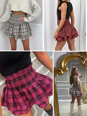 £17.99 • Buy Women Ladies Frill Mini RaRa Short Skirt Plain Gathering Dance Tutu Kilt Stylish