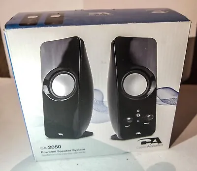🔥Cyber Acoustics CA-2050 2.0 Speaker System 3.5mm Stereo Multimedia Desktop • $18.20