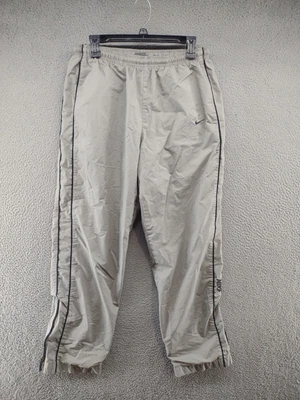 $16.99 • Buy VTG Y2K Nike Track Ankle Zip Lined Windbreaker Pants In Men's Size Medium READ