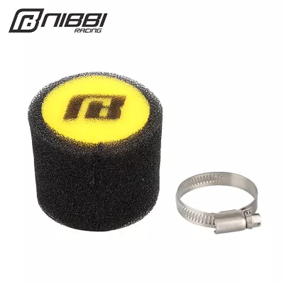 NIBBI Foam Air Filter Universal 49mm For Go Kart Moped Pit Dirt Bike Motorbike • $14.39