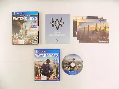 Mint Disc Playstation 4 Ps4 Watch Dogs 2 Deluxe Edition - Free Postage • $19.92