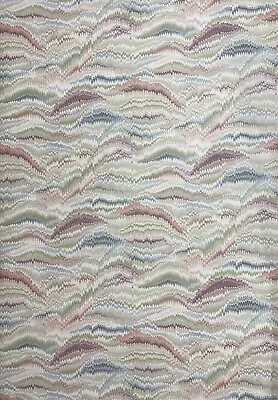 Vintage Wallpaper Marbled Multicolor Pink Green 27 Ft X 27  Plus Scraps *READ* • $48.60