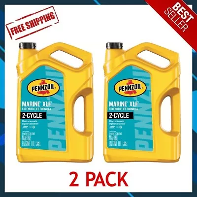 2 PACK🔥Pennzoil Marine Premium Plus 2-Cycle Synthetic Blend Motor Oil 1 Gallon • $35.16