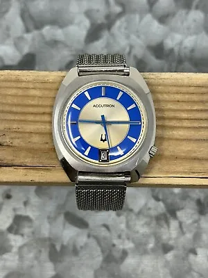 Bulova Accutron 2181 W/ Contemporary Blue Styling Clean Serviced • $240